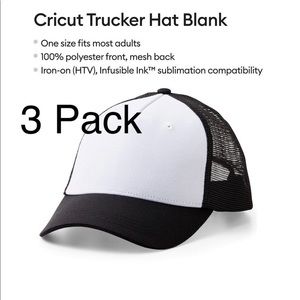 Cricut Trucker Hat Baseball Cap Infusible/Sublimation